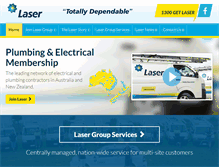 Tablet Screenshot of lasergroup.com.au